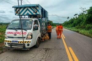 Governo realiza obras de sinalização em mais de 10 rodovias paraenses